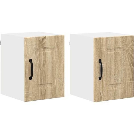 Meuble mural de cuisine,Armoire de cuisine 2 pcs Chêne Sonoma 30 x 31 x 40 cm CFW15197 (1/5)