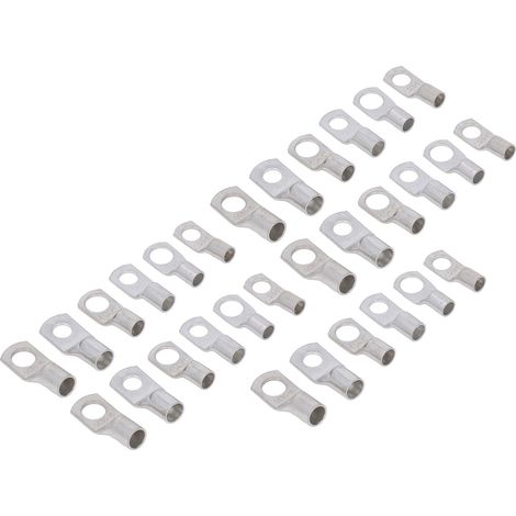 Lot de 30 cosses robustes SC16 SC25 SC35, œillets en cuivre étamé assortis, bornes tubulaires SC à anneau, connecteurs (1/5)