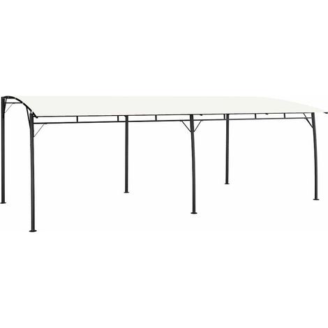 Auvent pare-soleil de jardin - Auvent de jardin Soleil imperméable 6x3x2,55 m Crème BV477617 - BonneVie (1/5)