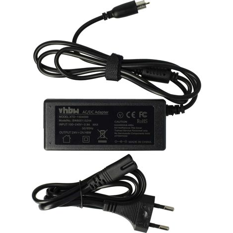 vhbw Netzteil kompatibel mit Apple PowerBook G4 Titanium, G4 Gigabit Ethernet Notebook - 200 cm, 48 W (1/5)