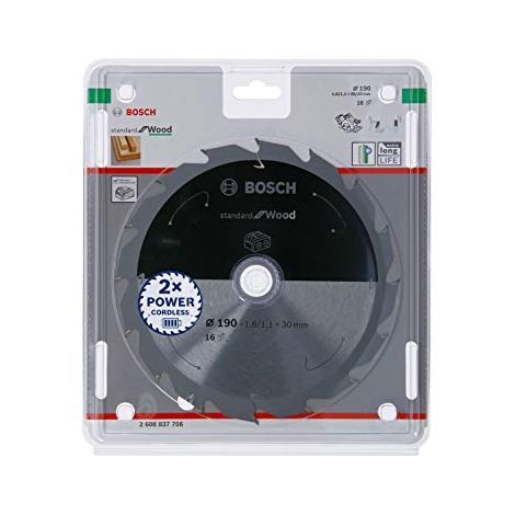 Lama circolare senza filo PRO Wood, 190 x 1,6 x 30 mm, T16 (1/4)