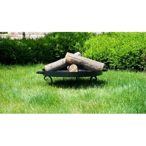 Brasero de jardin MALTA en acier-Ø 60cm-Acier naturel---Acier naturel (1/5)
