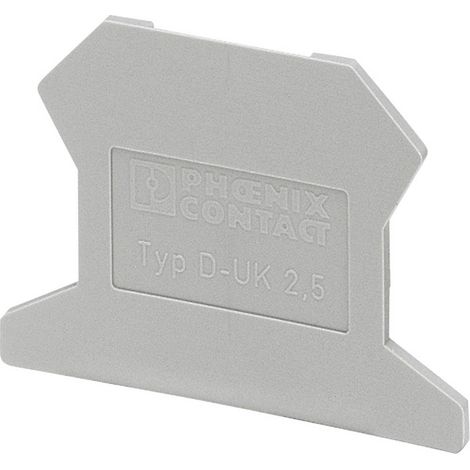Phoenix Contact 3001022 Coperchio terminale Adatto per (dettagli): UK 2.5 N Grigio 1 pz. (1/2)