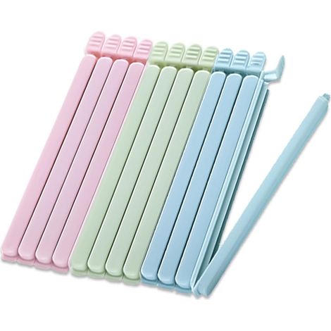 Pinces Alimentaires - 10 8 Cm - Pour Sachets Alimentaires, Snacks, Sandwichs, Cafés - 12 Pièces (1/5)