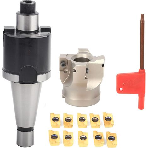 Support de mandrin à pince MT2 FMB27, fraise BAP400R-50-22-4T, Inserts 1604APMT (1/5)
