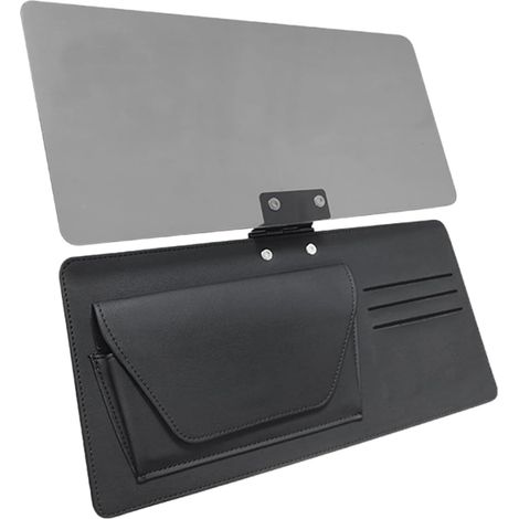 Rallonge de Pare-Soleil – Couverture de Pare-Brise Protection Solaire de Voiture – Pare-Soleil Anti-éblouissement avec Porte-Cartes 30 cm pour Les véhicules, Les trajets d'été et Les trajets (1/5)