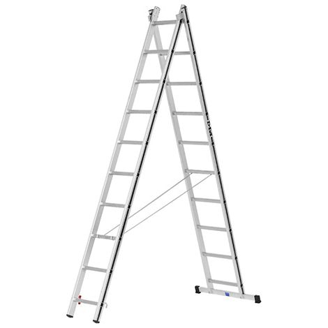 Echelle transformable 2x8 barreaux - Longueur déployée 3.69m - 7004516