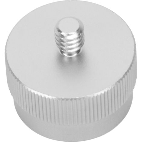 Adaptateur pour réservoir de gaz propane, valve de charge universelle pour camping en plein air, convertisseur plat pour cartouche 1/4 po, argent (1/5)