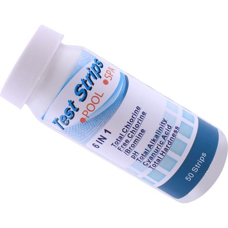 Wasserteststreifen, pH-Teststreifen, Gesamthärte-Teststreifen, Pool-Teststreifen für Aquarium und Teich – 6 in 1 (1/5)