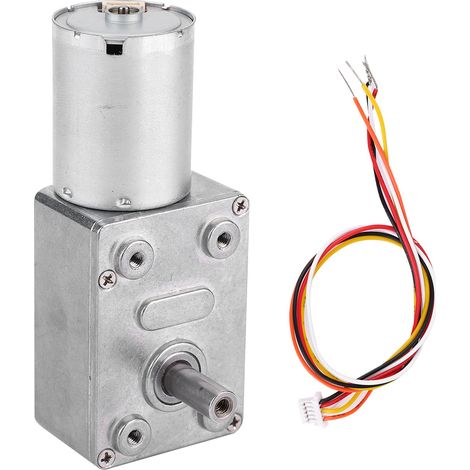 Bürstenloser Schneckenmotor mit Gleichstrom 12/24 V, Drehzahlreduzierung 4150 U/min (24 V 18 U/min) (1/5)