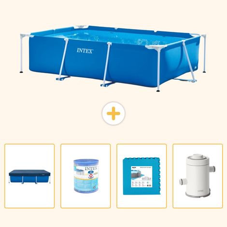 Intex Piscine Tubulaire Rectangulaire - 260x160x65 cm - 5-pièces S80 (1/5)
