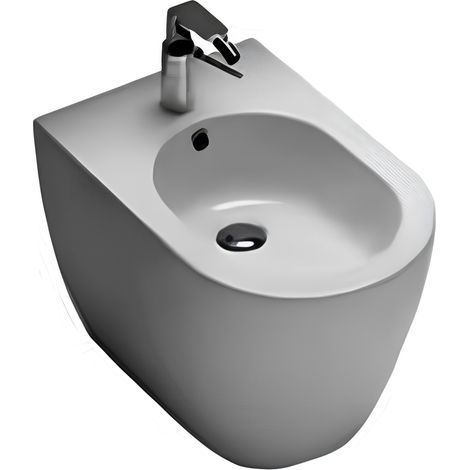 Bidet a terra bianco lucido - Hatria Fusion