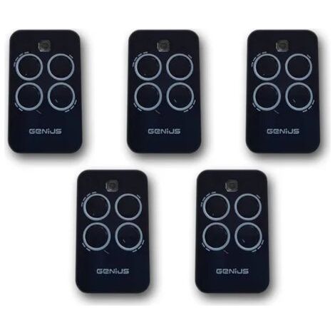 5-Piece Remote Control Set Compatible with Genius Echo TX4 433MHz - Automatic Gate Garage Door (1/3)
