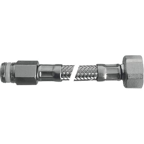 SCELTO DA DESIVERO Flessibile Flex inox c/rosone mp 3/8"xf1/2"l.250 codice prod: DSV04699 (1/2)