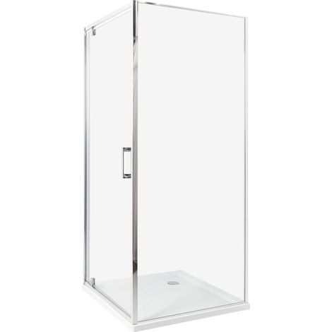 Shower Enclosure DARLI 800 x 800 x 1850 mm Silver (1/5)