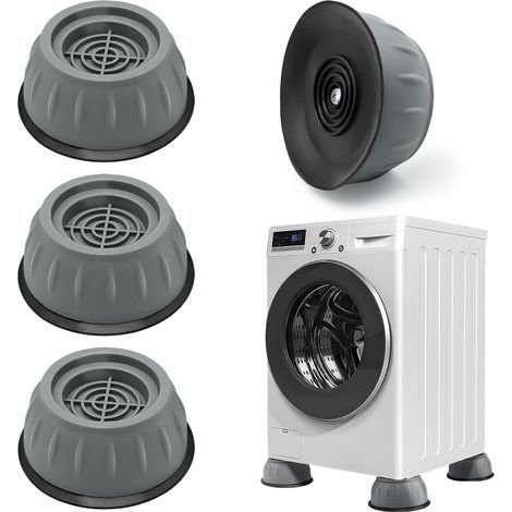 4 Pièces Pied Anti Vibration Machine a Laver, Patins Anti Vibration Lave Linge, Pied Machine a Laver Anti Vibration, Pied Machine a Laver pour Machines à Laver Séchoirs et Meubles (1/5)