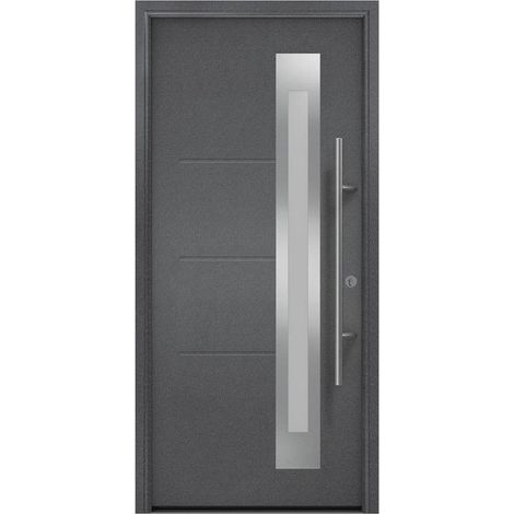 Hörmann Ecostar Haustür "ISOPRO Secur IPS 780S", anthrazit metallic (CH 703), 110 x 210 cm (B x H), DIN Rechts (1/5)