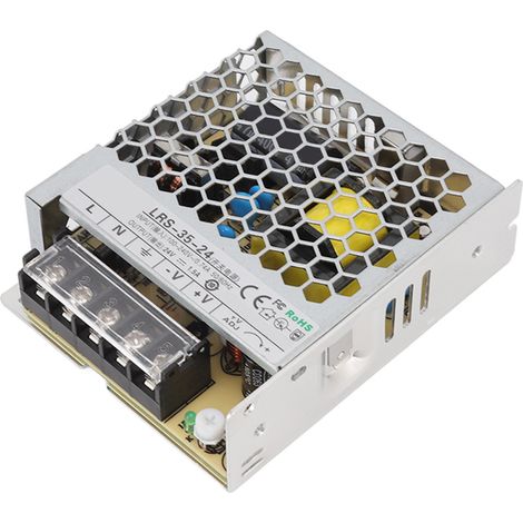 Alimentation à découpage 24 V universelle, transformateur d'alimentation à découpage régulé pour éclairage LED 100-240 V LRS 35 W 24 V 1,5 A (1/5)