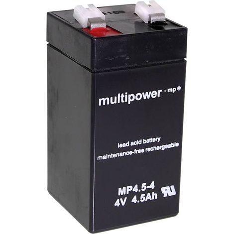 Batteria al piombo 4V 4.5Ah F1 Multipower MP4.5-4