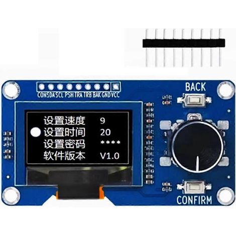 Module d'affichage OLED 0,96 pouce avec encodeur rotatif à bouton EC11 (1/5)