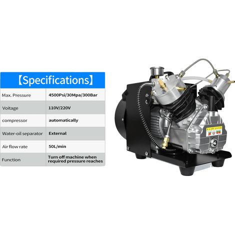 Compresseur d'air, haute pression, système de refroidissement double, TXEDM041, 220V (1/2)