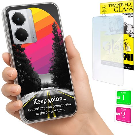 Custodia per Realme 14 5G / 14T 5G con cover fotografica e vetro temperato 9H. (1/5)