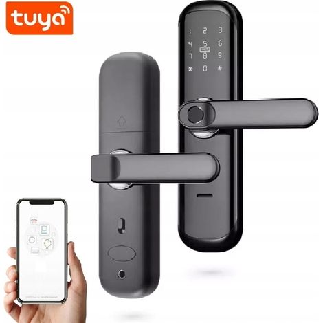 MANIGLIA PER SERRATURA ELETTRONICA CON CODICE + WiFi + RFID