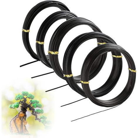 Kit de alambre flexible de aluminio para bonsái, 2 mm - 1,0/1,5/2,0/2,5/3,0 mm (50 m en total) (1/4)