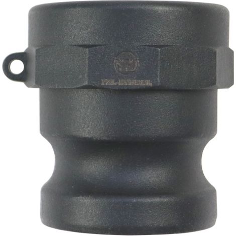 Conector de acoplamiento rápido Camlock tipo A de polipropileno PP de 2" x 50 mm PZL HYDRAL (1/4)
