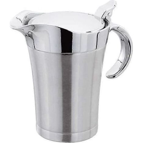 Saucière à double paroi isolante avec couvercle à charnière. idéale en acier inoxydable (750 ml) (1/4)