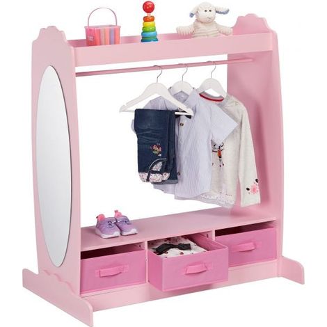 Appendiabiti per bambini con specchio (1/5)