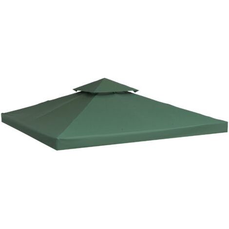 Ersatzplane für Pavillonzelt 3 x 3 m dunkelgrün (1/5)