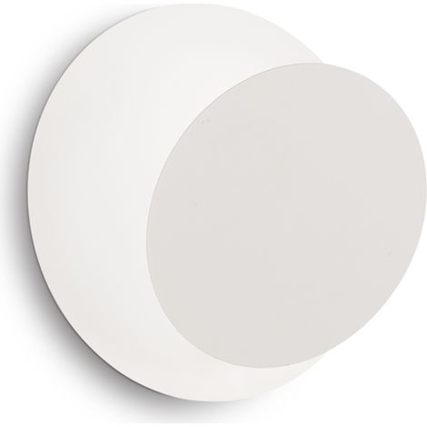 Applique Contemporanea Tick Metallo Bianco 1 Luce 7,5W 3000K Luce Calda