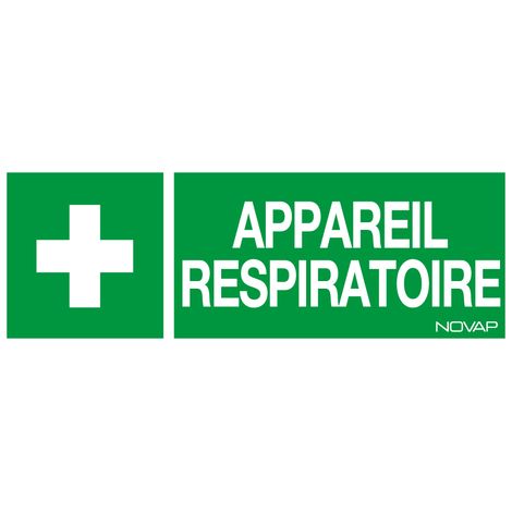 Panneau Appareil respiratoire - Rigide 330x120mm - 4140667