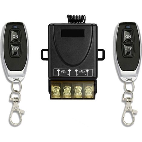 Pompe à eau haute puissance 220V télécommande intelligente interrupteur marche-arrêt télécommande sans fil avec 100 mètres 2 télécommandes