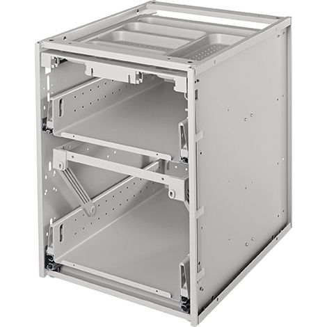 Caisson sans habillage - Décor : Zingué - Hauteur : 540 mm - Largeur : 407 mm - Poids : 15,7 kg - Profondeur : 515 mm - ITAR (1/5)