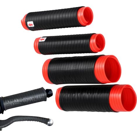 Housses de poignée de moto Kit de protection en silicone Guidon et housses antidérapants pour vélo, scooter, vélo électrique, quad, ATV Confort et contrôle universels à chaque trajet (1/5)