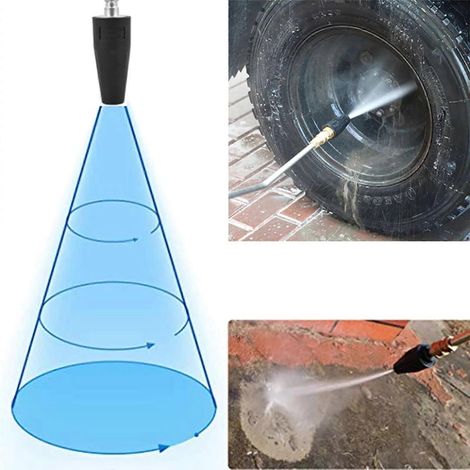 Buse turbo rotative pour nettoyeur haute pression 2600 PSI max, idéale pour le nettoyage des surfaces en brique, béton et vinyle. (1/4)
