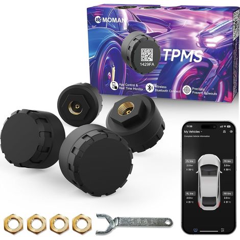 TPMS Camping-Car Capteurs 4pcs, Système Sans Fil Pneus (1/5)
