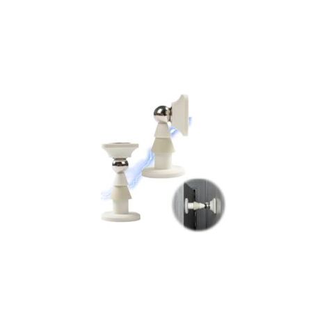 Fermaporta magnetici, fermaporta in silicone antiurto da pavimento, non richiede foratura, fermaporta magnetico silenzioso per montaggio a parete o a pavimento - Crezuo