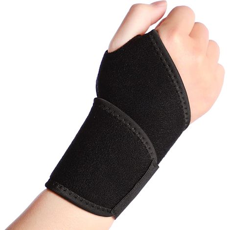 Attelle De Poignet - Bande Élastique Réglable Pour Soutien Du Poignet Et Protection Sportive - Unisexe - Noir - 1 Pièce (1/5)