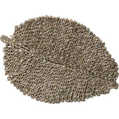 Set de Table en Roseau "Feuille" 33x48cm Naturel