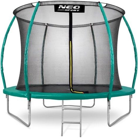 Trampoline de luxe - 312 cm - avec filet et échelle (1/3)