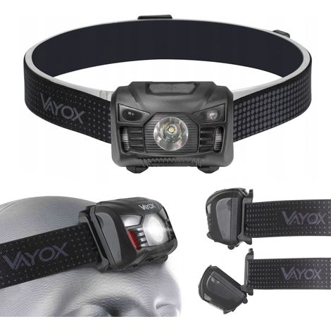 VA0020 vayox Lampada frontale ricaricabile USB-C da 170 lm (1/5)