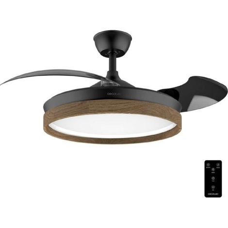 EnergySilence Aero 4320 Invisible Wood&Black es el ventilador de techo perfecto para transformar cualquier espacio en un ambiente cómodo, elegante y