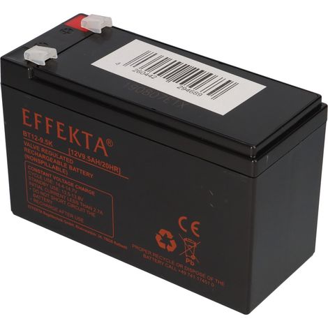 24V Akku-Satz 2x Effekta BT 12-9,5K 12V 9,5Ah – passend für ES-808 Scooter (1/5)