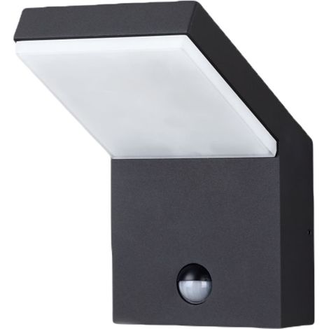 Applique in alluminio Nera LED 4000K IP54 18W 220-240V AC con sensore Neo XL Sensor BENEITO 3889 (1/2)