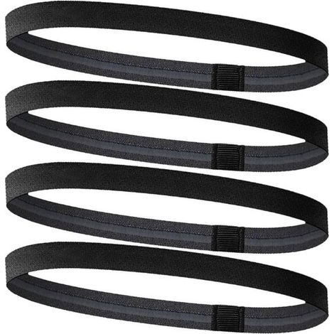 Cinta para la cabeza deportiva, cintas elásticas para la cabeza, cintas para la cabeza para hombre, cintas antideslizantes para hombre y mujer, adecuadas para fitness, yoga, fútbol y jogging. (1/5)