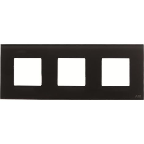 Zenit Plaque de Finition 3X2 modules Verre Noir 2CLA227300N3102 ABB N2273CN