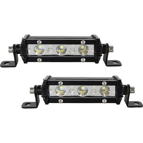 Barre lumineuse LED, 15W, 4 pouces, compatibilité 10V-30V DC, motif de faisceau spot, protection contre les infiltrations IP67 (1/5)